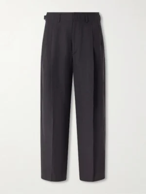w2000_q60 (1) Wide-Leg Pleated Twill Trousers